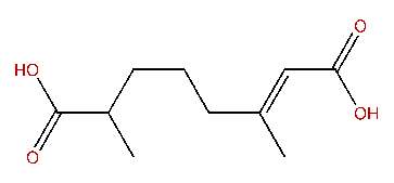 (E)-3,7-Dimethyl-2-octene-1,8-dioic acid